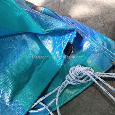 Waterproof Sunproof White PE Tarpaulin Rolls with High Density and Printed Pattern