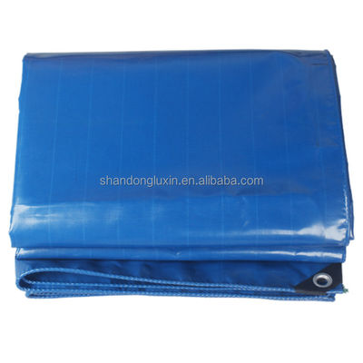 Medium Weight Waterproof Tarpaulin Cover in Blue Green for All Weather Protection