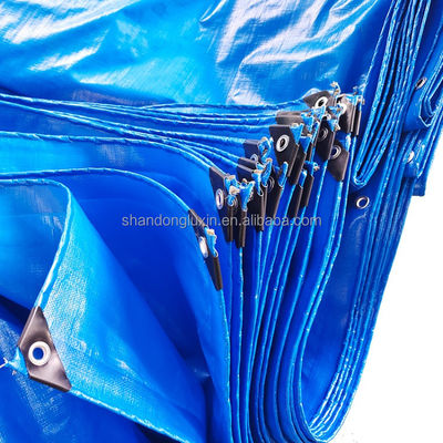 Waterproof PE Tarpaulin with 8*8-14*14 Density Moisture-proof Dustproof Sun Resistant