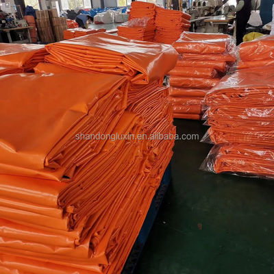 Blue Fireproof Waterproof Canvas PVC Tarpaulin Sizes and List for Construction Sites