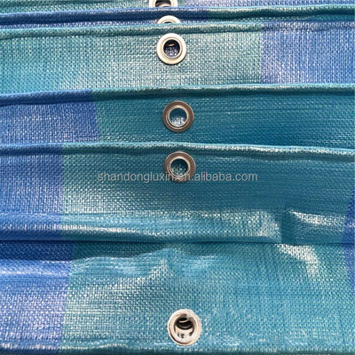 Customized Stripe Style PE Tarpaulin Fabric for Waterproofing Solutions and Durability